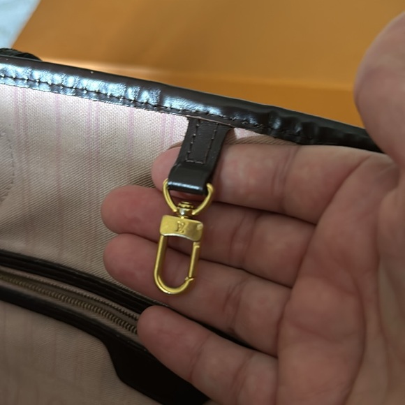 Louis Vuitton Neverful Damier Ebene Rose Ballerine MM - Picture 11 of 11